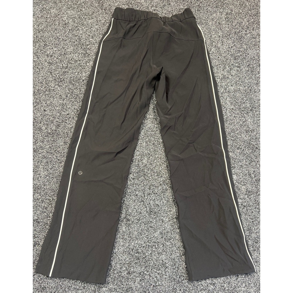 Lululemon Pants Women S Black White Side Stripe Track Jogger Athleisure Yoga - Picture 7 of 7